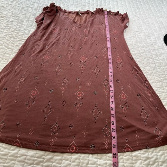 Mudd Aztec Mini Trapeze Boho Women’s Geometric Dress - Picture 4 of 12